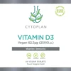 3350 veganvitamin d3 label