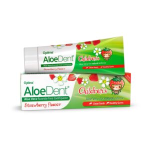aloedent aloe vera childrens fluoride free toothpaste 50 ml