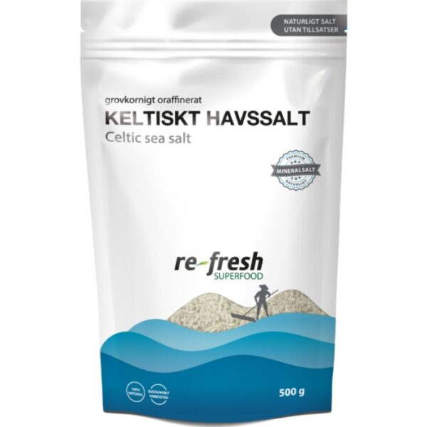 re fresh superfood keltiskt havssalt celtic sea salt grovkornigt 500 g 0