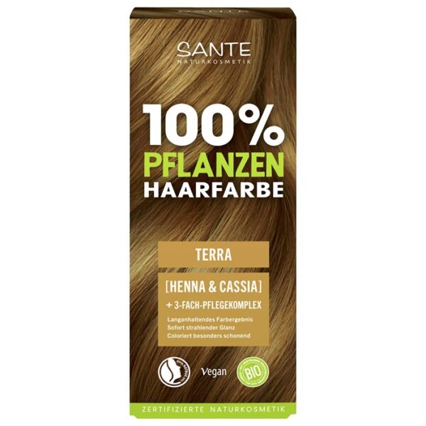 SANTE Naturlig Hårfärg av örter Brun/Terra 04, 100 g
